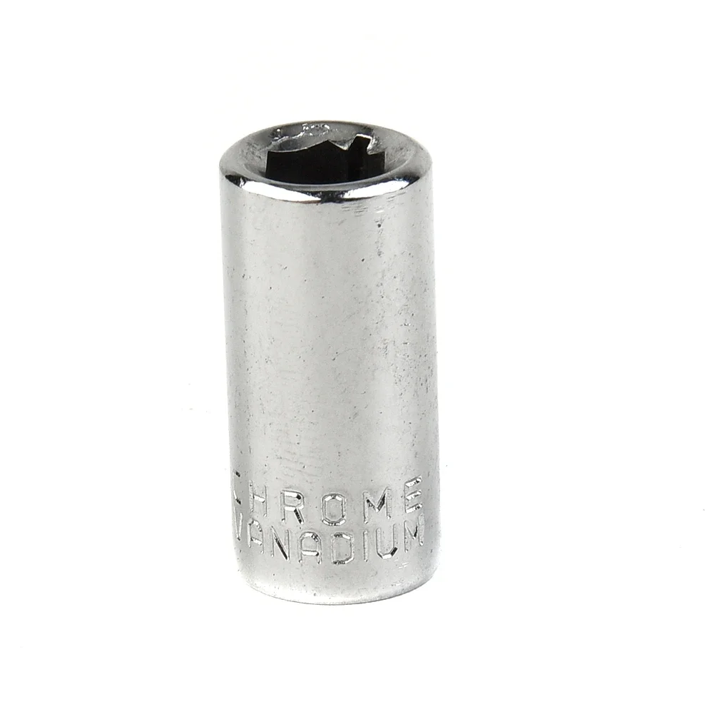 10-teiliges Steckschlüssel-Set – 1/4" & 3/8" Antrieb, 10 Mm, 6-Punkt & 12-Punkt, Spiegelverchromt