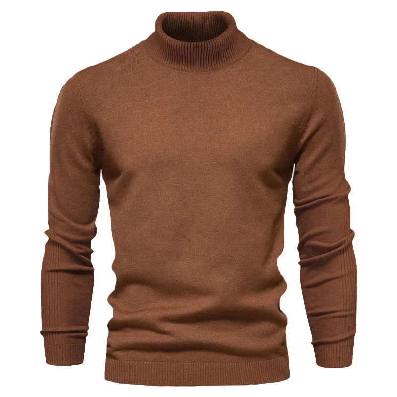 

Men's winter bottoming turtleneck casual sweater