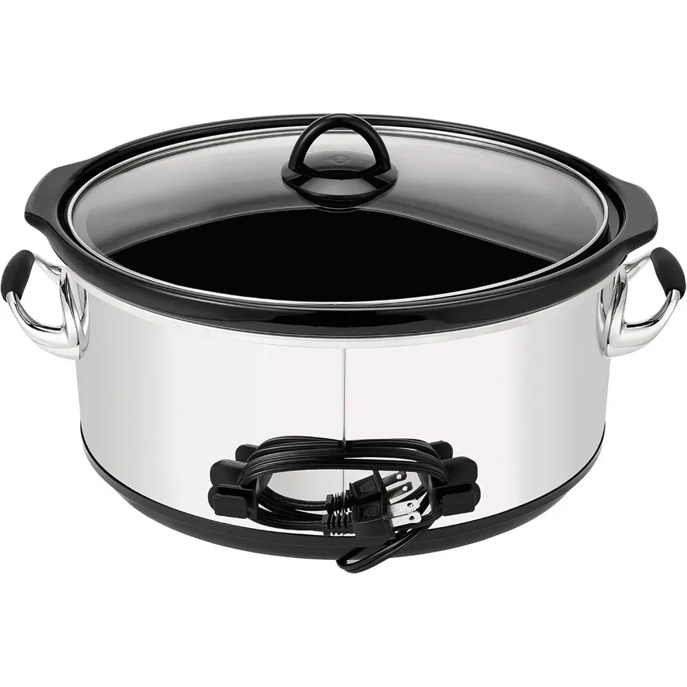 7 Quart Programmable Slow Cooker with Digital Timer, Food Warmer, Polished Platinum, Perfect  Everyday Meals and Entertaining 4