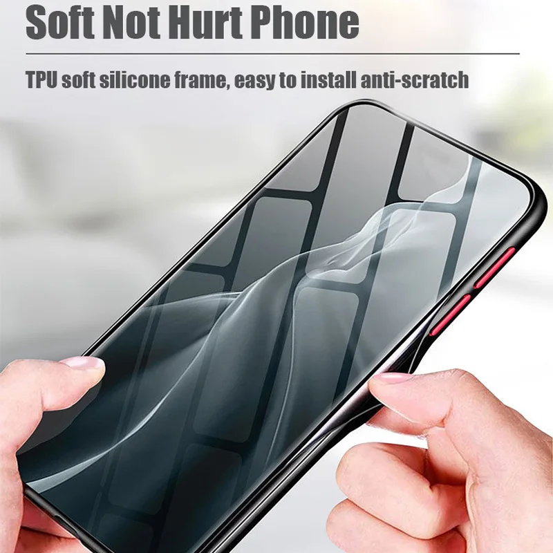 Acrylic Shockproof Matte Clear Case Cover For Samsung S25 S24 S23 Ultra Plus S22 S21 FE A73 A32 A52 A33 A53 A52S 5G A55 A54 Case 5