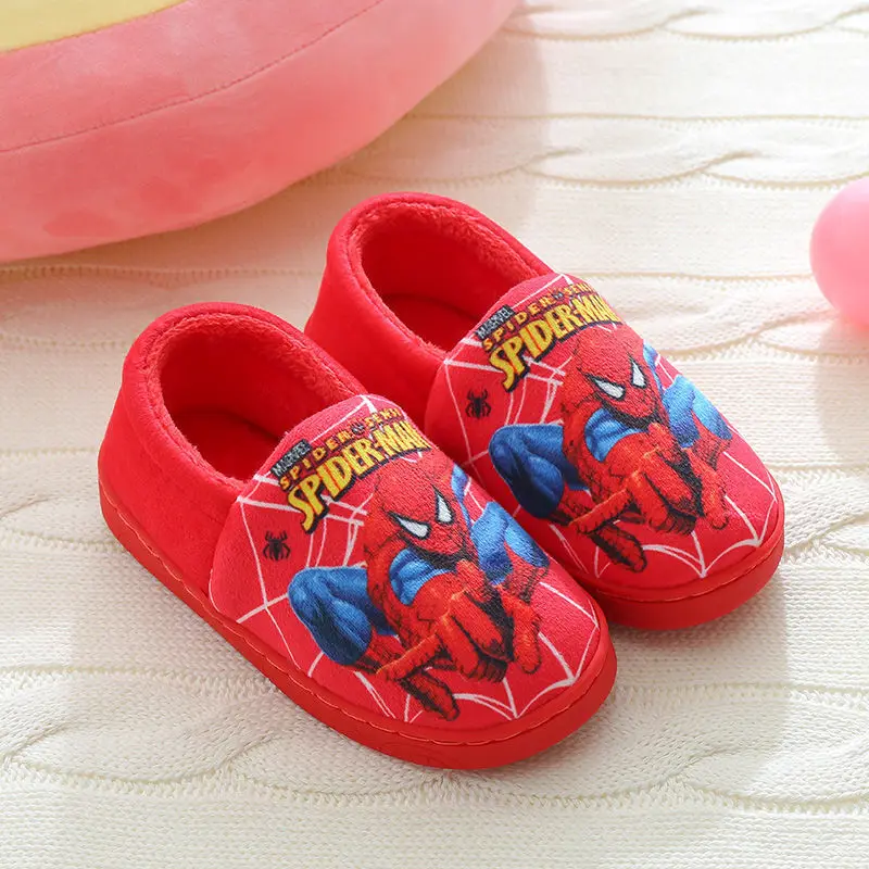 Disney Spider Print Warm Cotton Slippers for Kids 3