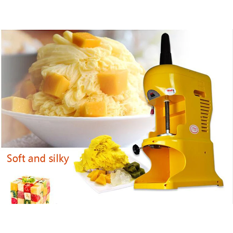 

PBOBP Ice Crusher 220V Multifunctional Electric Snow Ice Maker Double Blade Ice Shaver Mini Ice Crusher Machine