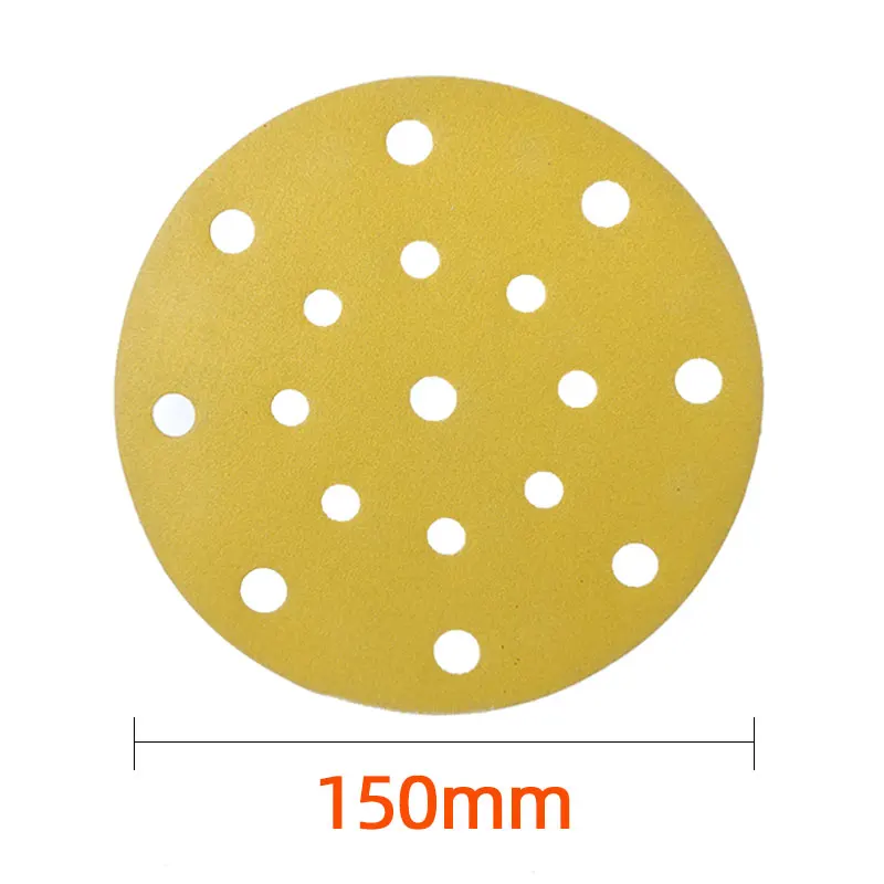 

100 Pack 6 Inch 17 Hole Sanding Discs 80-400 Grit Assorted Sandpaper Wet Dry Hook and Loop For Festool Random Orbital Sander