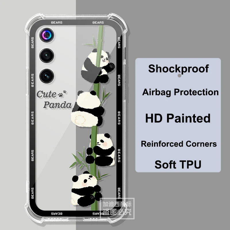 Clear Airbag Silicone TPU Shockproof Back Cover - Golden Saga Edition