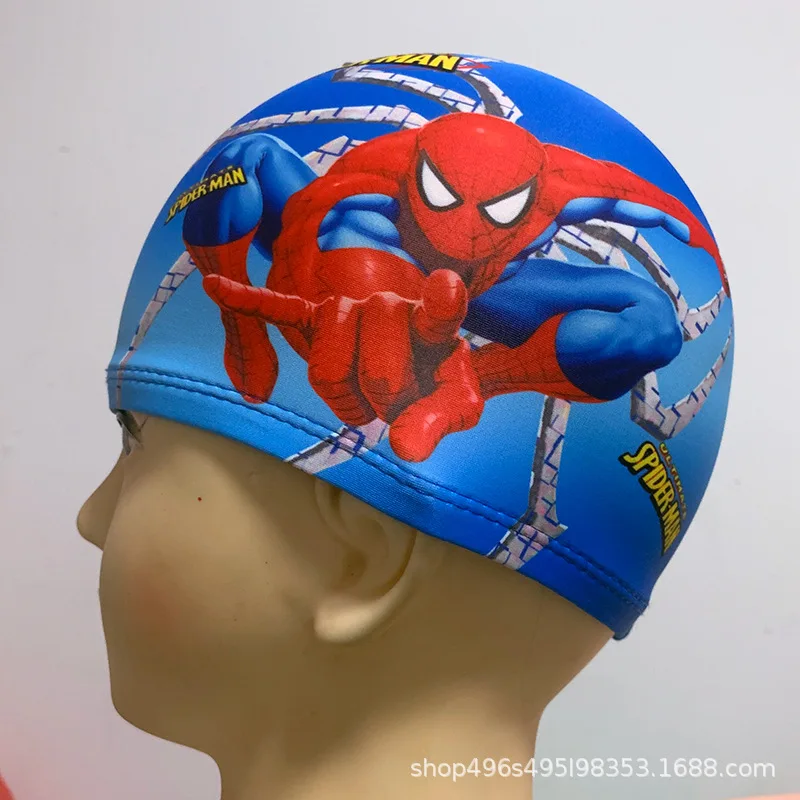 Disney-Bonnet de bain Spiderman pour enfants, bonnet de bain Marvels, bonnet  de natation services.com America, cadeau de dessin animé, mode, blanc  neige, chaud - AliExpress