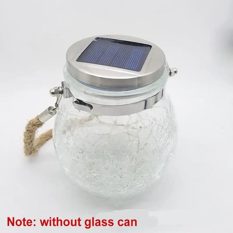 30 LEDs Solar Night Light Crack Ball Glass Jar Wishing Lamp Outdoor Garden Tree Christmas Decoration Light Without Glass Jar