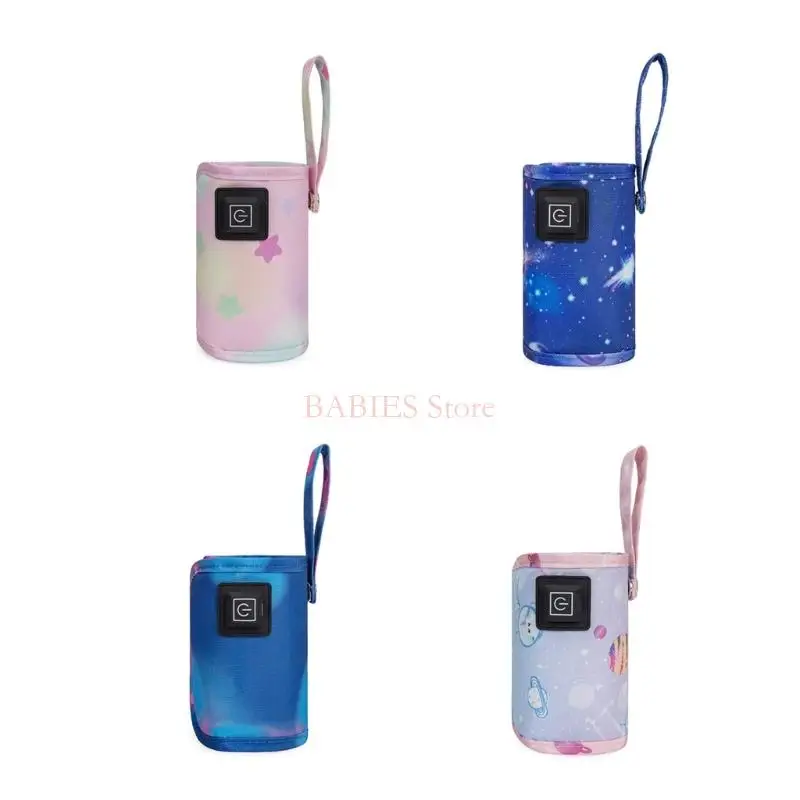 

C9GB Подогреватель бутылочек для молока для малышей, 3-ступенчатая регулируемая изолированная сумка для подогрева грудного