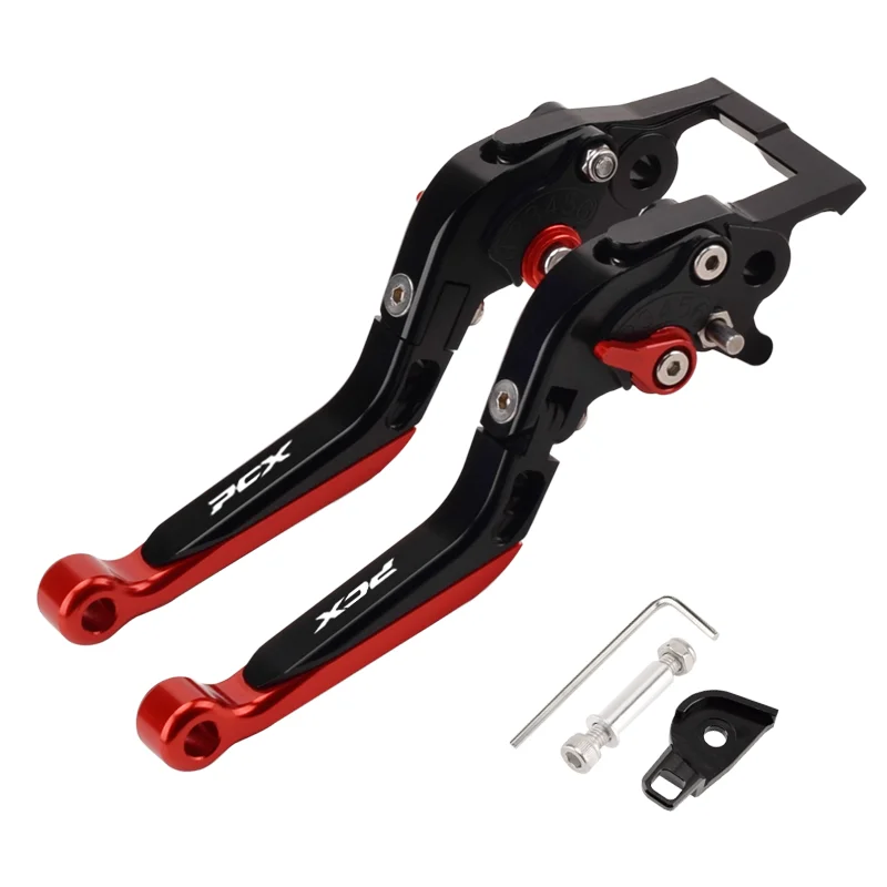 CHEKIS echtes Motorradzubehör für HONDA PCX125 PCX160 ABS-Version spezielle modifizierte Bremshupe mit Feststellfunktion Bremshebel Feststellbremshebel Handbremse verstellbarer Griff faltbarer Dosengriff – Detail 23
