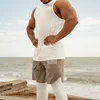 2024 New Men's Shorts Quick Drying Breathable Stretch Quarter Pants Jogger Gym Exercise Fitness Shorts 3