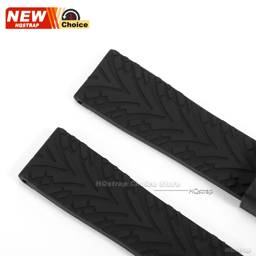 Enhanced Sports Silicone Watch Band - Extended Length Rubber Strap