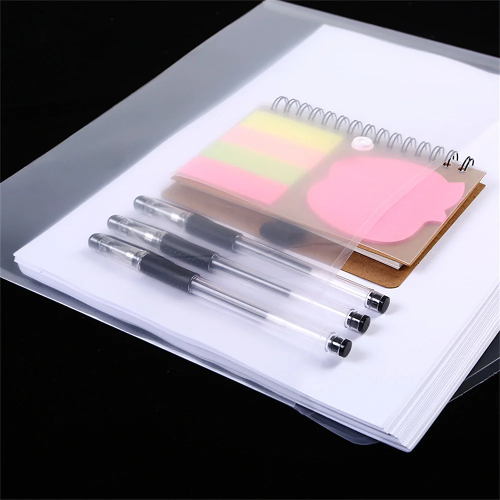 Portable For Documents Lightweight Expanding Wallet Home Office Snap Button Plastic Multifunctional File Folder A4 Size Storage 6