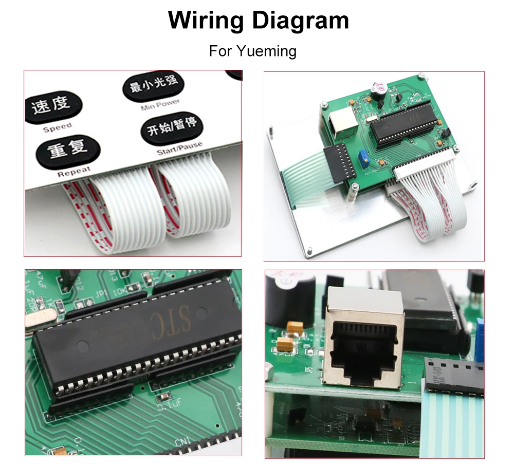 HAOJIAYI Han\'s  YUEMING Laser Controller Button Panel for Laser Engraving and Cutting Machine