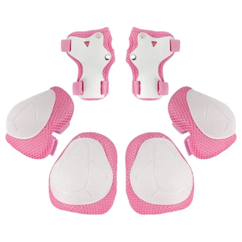 

Elbow Pads For Kids 6 In 1 Kids/Youth Protective Gear Set Kids Knee Pads And Elbow Pads Wrist Guard Protector For Scooter