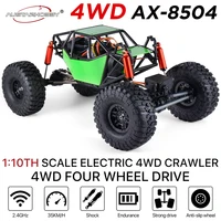 AUSTARHOBBY AX-8504 RC Car 1/10 4WD 2.4G Electric Crawler Climbing Frame Rock Buggy Chassis with Tube Roller Cage Truck Toys 1