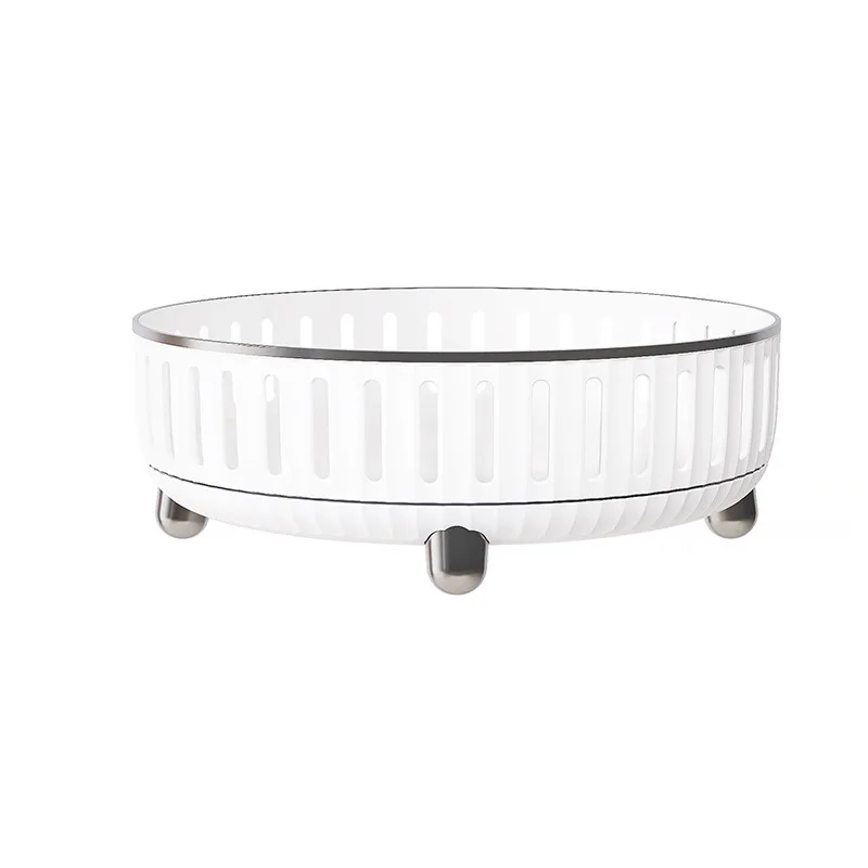 Multi-functional Kitchen Storage Rack Light Luxury Household Skin Care Products Cosmetics Rotating Storage Tray Kitchen Supplies