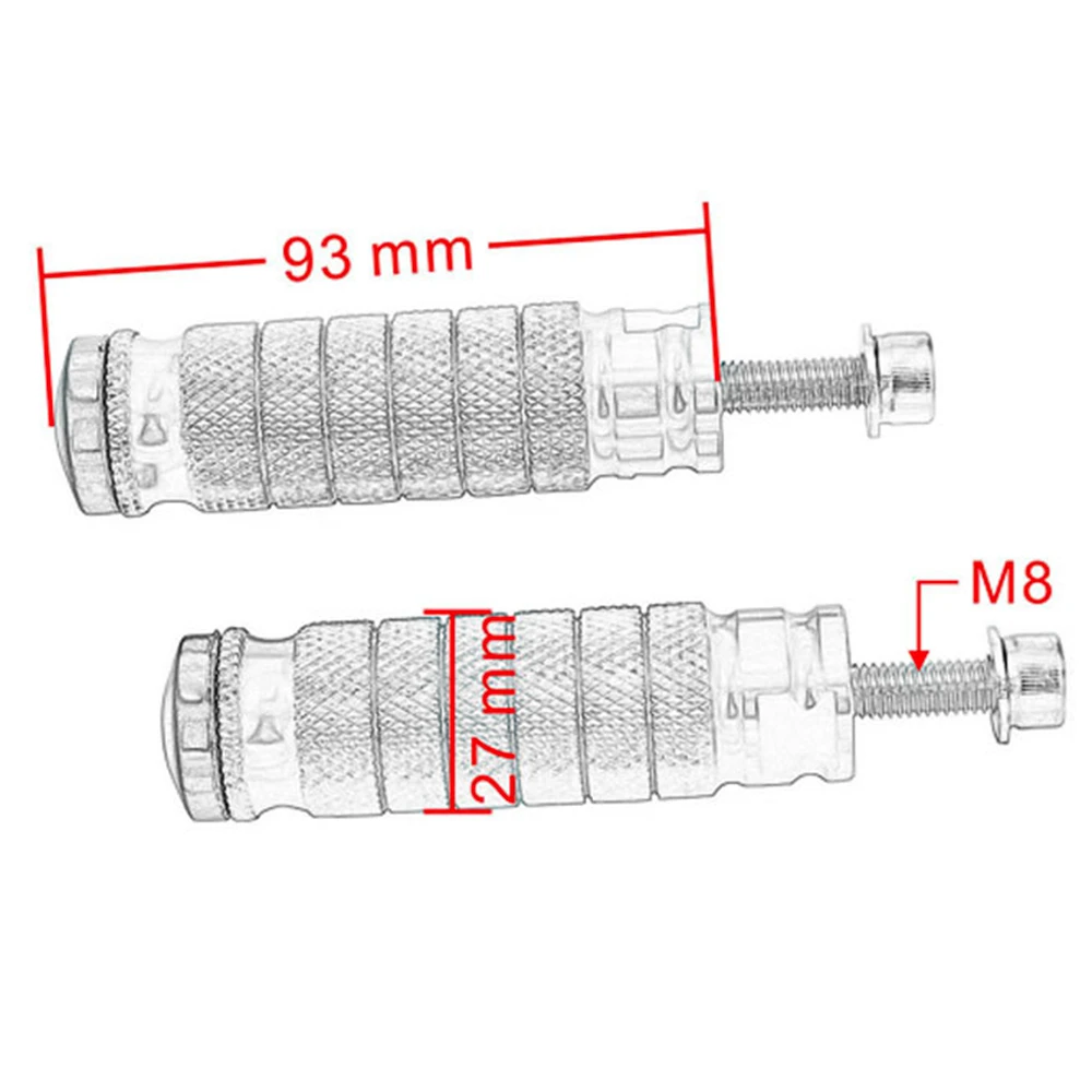 Universal CNC Motorrad Motorrad Fußrasten Hinten Set Ruht Racing Pegs Pedal Für BMW Honda Kawasaki Yamaha Suzuki – Detail 2