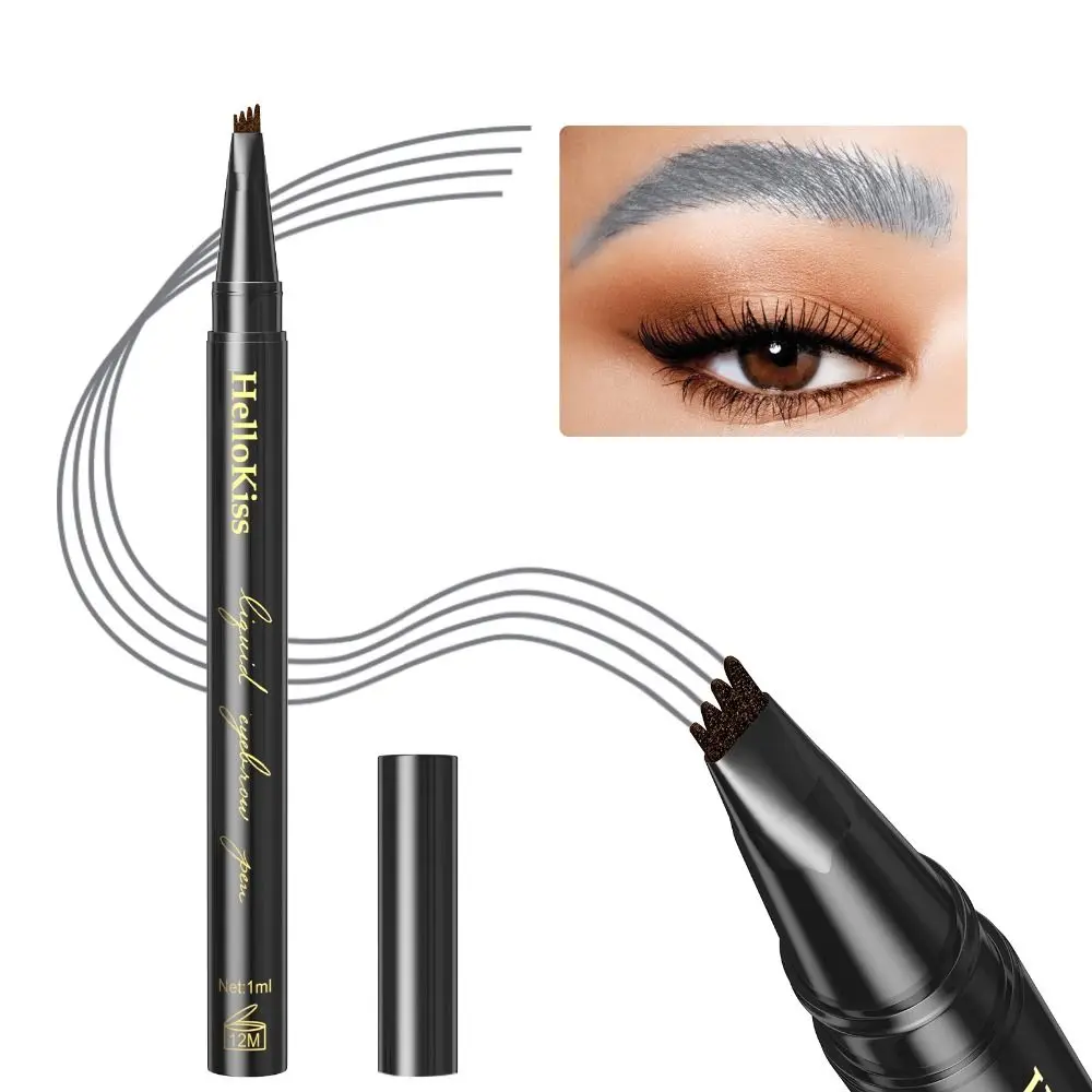 

Pen Waterproof Eyebrow Enhancers Eyebrow Liner Precise Brow Definer Four Liquid Eyebrow Pencils Wild Simulation Eyebrow Pencil