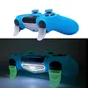 housse manette ps4 en silicone souple pour manette de jeu PS4, accessoires de jeu, brille dans la nuit, étui pour contrôleur