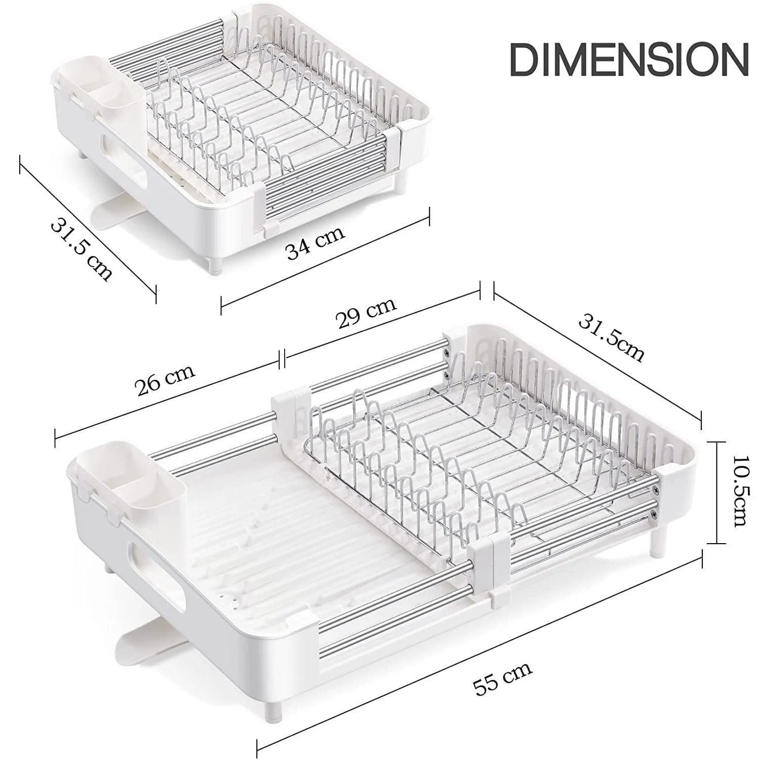 Dish rack dimensions sale