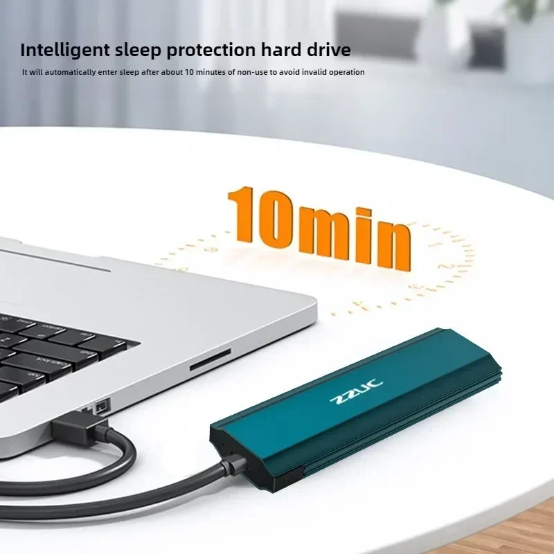 M.2 NVME/NGFF SSD HDD Enclosure 10Gbps USB3.2 To Type C External Hard Drive Case for SATA Support 2230 2242 2260 2280