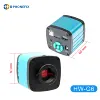 48MP 4K 1080P HDMI USB Output HD Industrial Digital Microscope Camera + 130X Zoom Lens Cantilever Stand for Soldering Repair 3