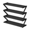 4 Tier Stainless Steel Shoe Rack Organizer, Independent Shoe Cabinet MultiFunctional Entrance Shoe Cabinet Corridor Shoe Cabinet 3