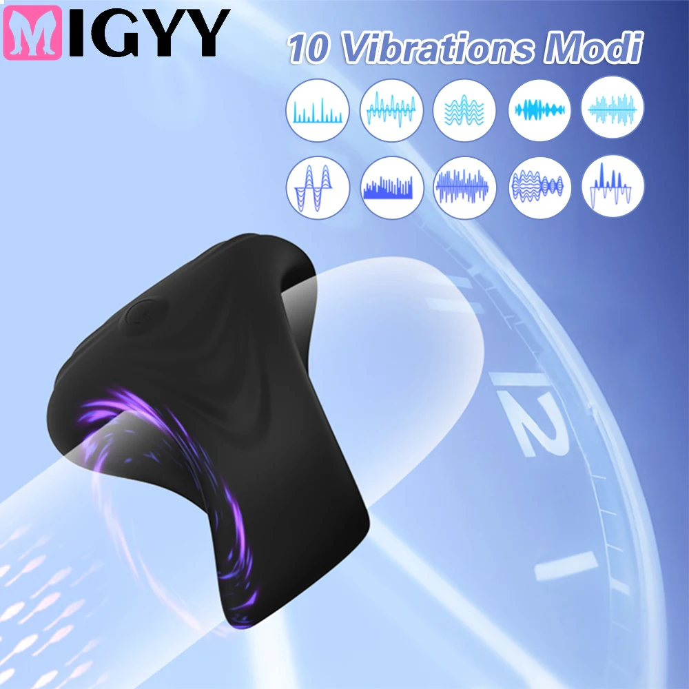 Penis Vibrierender Ring Verzögerung Ejakulation Kugel Vibrator Klitoris Massagegerät Erwachsene Sexspielzeuge für Männer Männliche Schwanz Silikonringe 1