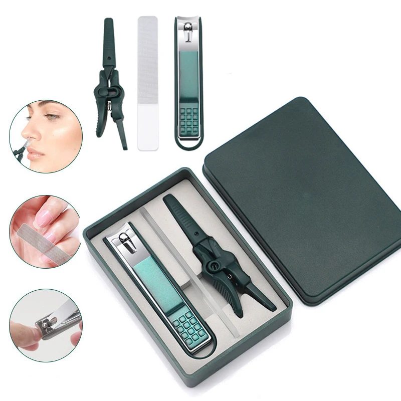 

3 шт., ножницы для волос в носу, нержавеющая сталь