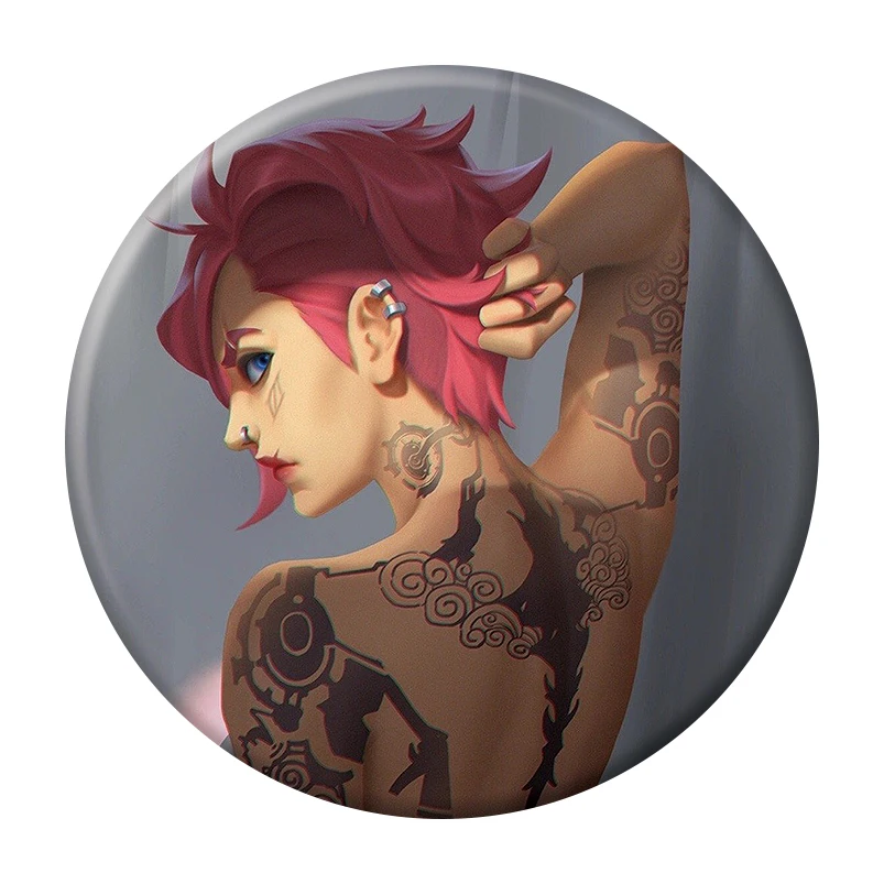 コックローチ アニメスタイル ピンズ Anime Arcane Season 2 Brooch Pin Cute Figure Vi Jinx Caitlyn