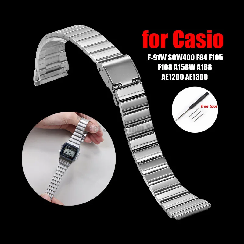 Wholesale Custom Solid Stainless Steel Polished Ff Logo Bracelet Watch Band F615260_K0040930 main image 0