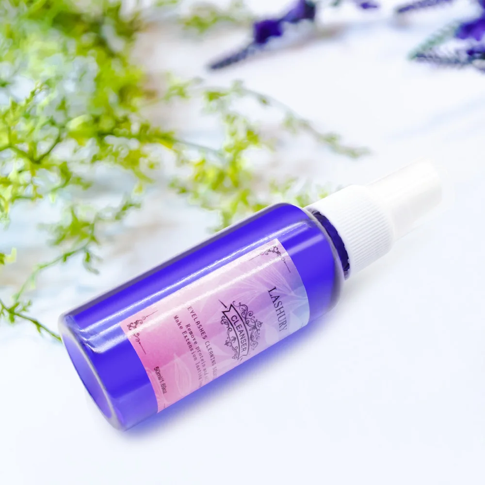 50ml Makeup Cleanser Eyelashes Extension False Eyelash Cleaning Liquid Clean Spray Grafting Cleaner Primer Grafted