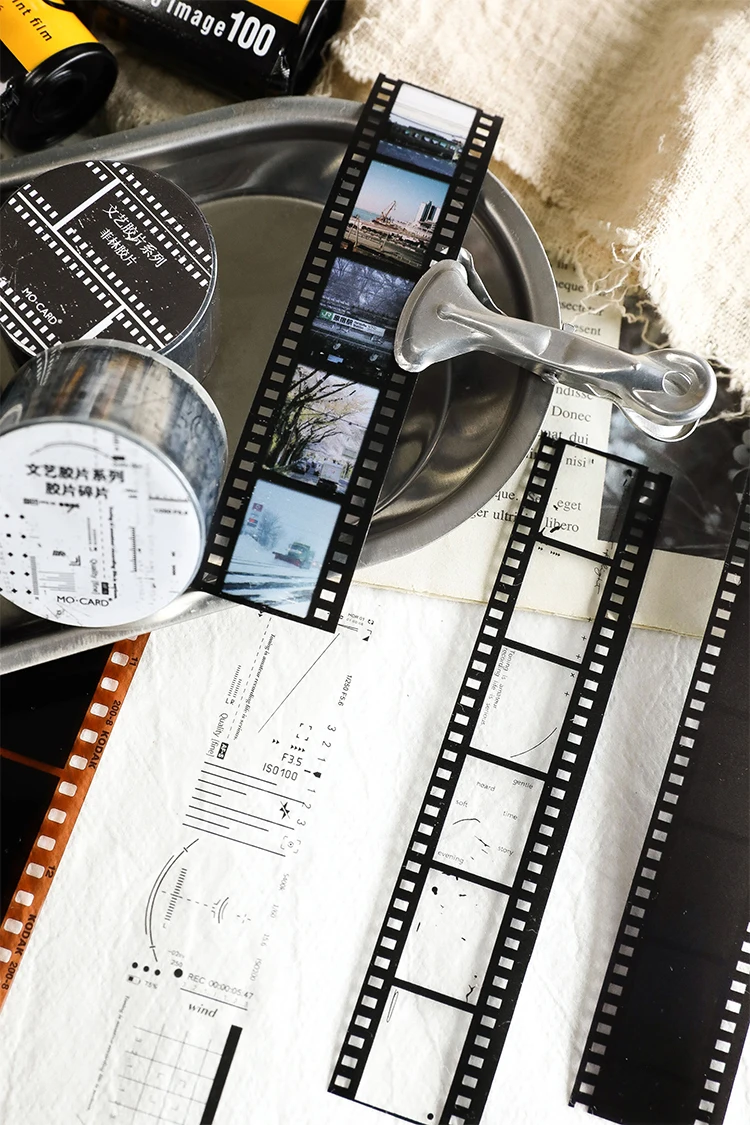 Yoofun 2,5 x cm kreative Film landschaft Masking Tape Ins Fotografie Pet Tape für Collage Junk Journal Karte machen Scrap booking – Detail 4