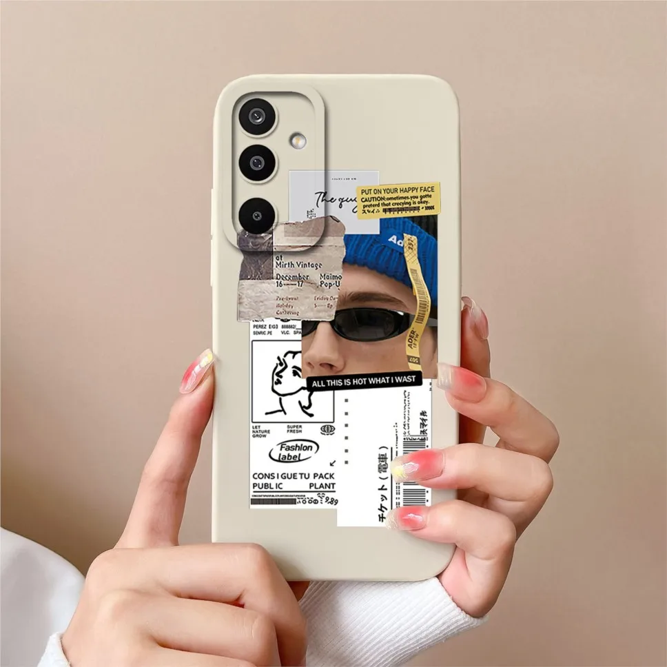 Fashion Pretty Sweet Girl Soft Liquid Silicone Protective Phone Case Cover