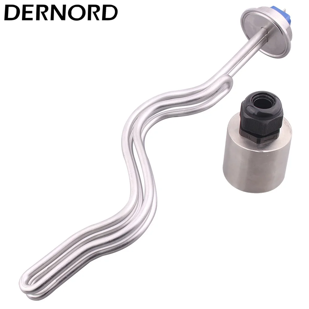 240V Heating Element 2 Inches Tri-Clamp Brewing 2.5/3.5/4.5/5.5/6.5KW SUS304 Immersion Water Electrical Heater
