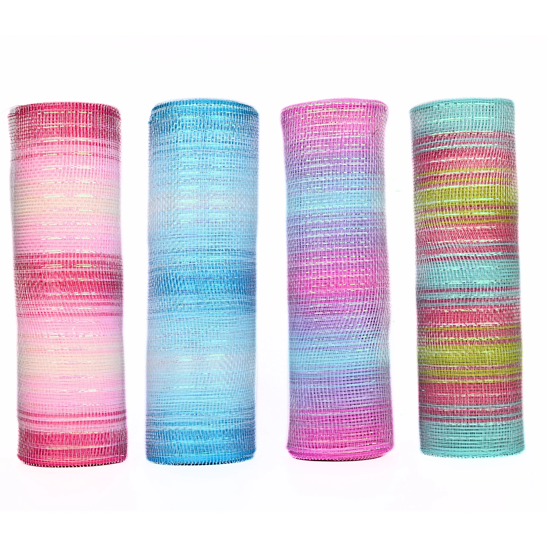 Metallic Mesh Ribbon Set 6