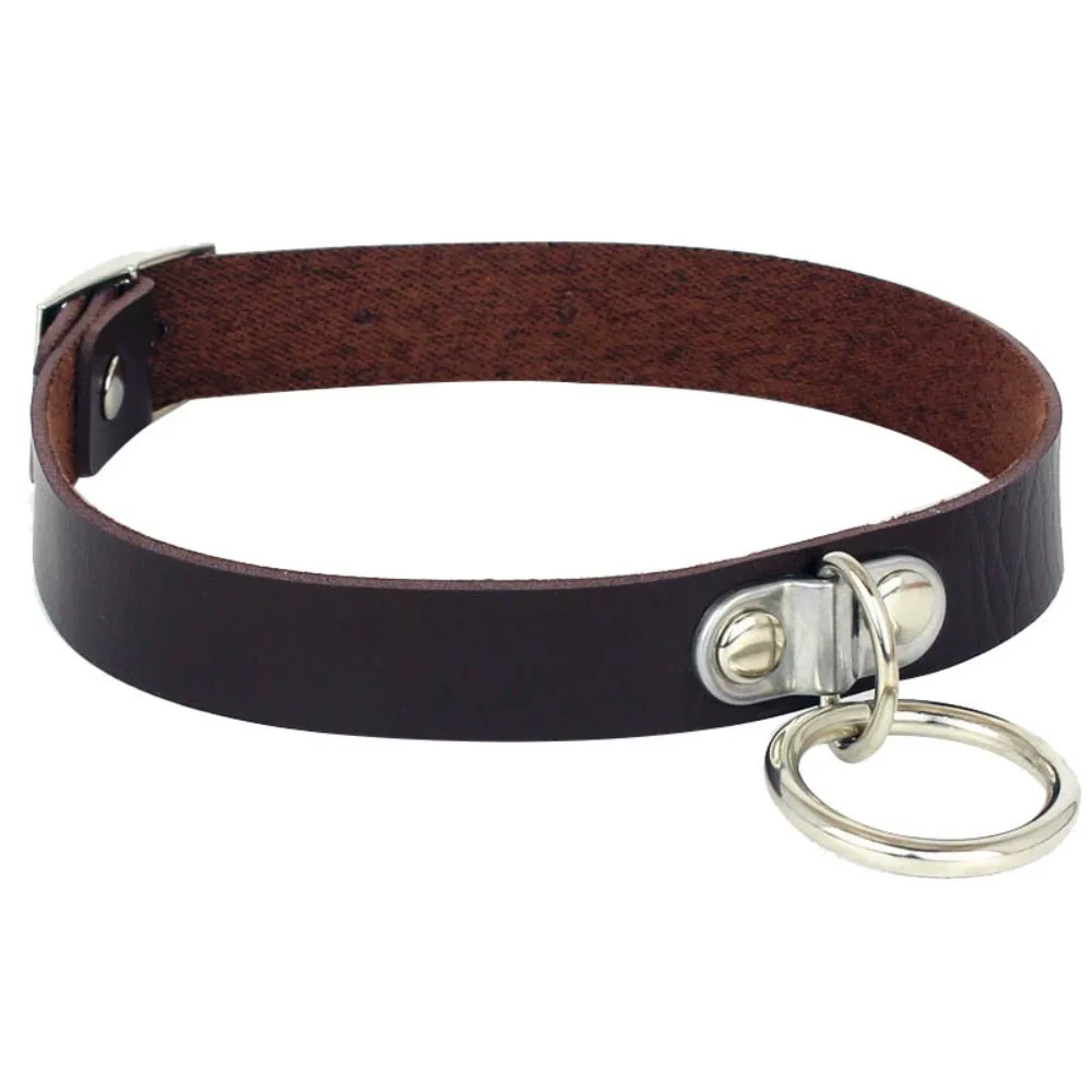 Gothic PU Leather Heart Necklace Collar, Rivet Choker Y2K Woman Necklace for Halloween Cosplay Christmas Party Birthday Gifts