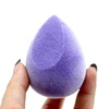 Wholesale Custom Logo Microfiber Make Up Sponge Beauty Egg Facial Flocking Makeup Facial  Sponge Velvet Flocking Blender Egg 1