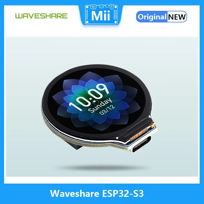 Waveshare ESP32-S3  , 32 Ʈ LX7  ھ μ, GC9A01 ÷ ̹ Ĩ , 1.28 ġ IPS LCD