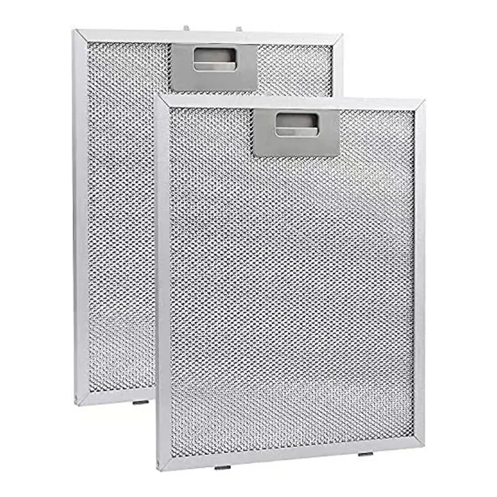 Filter Replaceable Silver Cooker-Hood Filters Metal Mesh Extractor Vent Filter 300x250x9mm Effortless Maintenance