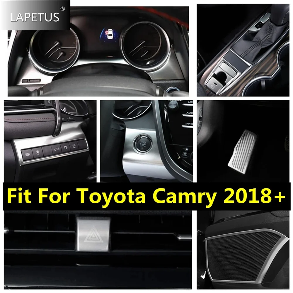 

Door Speaker / Dashboard Frame / Warning Light / Hand Brake / Start Stop Button Cover For Toyota Camry 2018 - 2023 Accessories