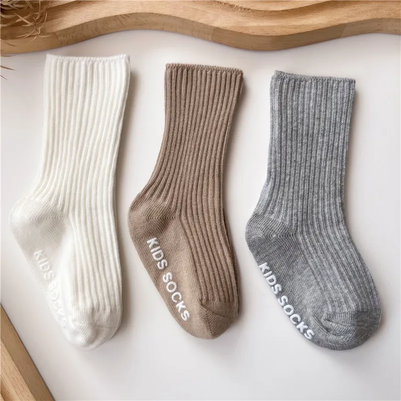 3 Paare/los Neugeborene Baby Socken Kinder Jungen Mädchen Baumwolle Streifen Weiche Socke Kinder Kleinkind Rutschfeste Lange Socken Für 0-3 jahre – Detail 7