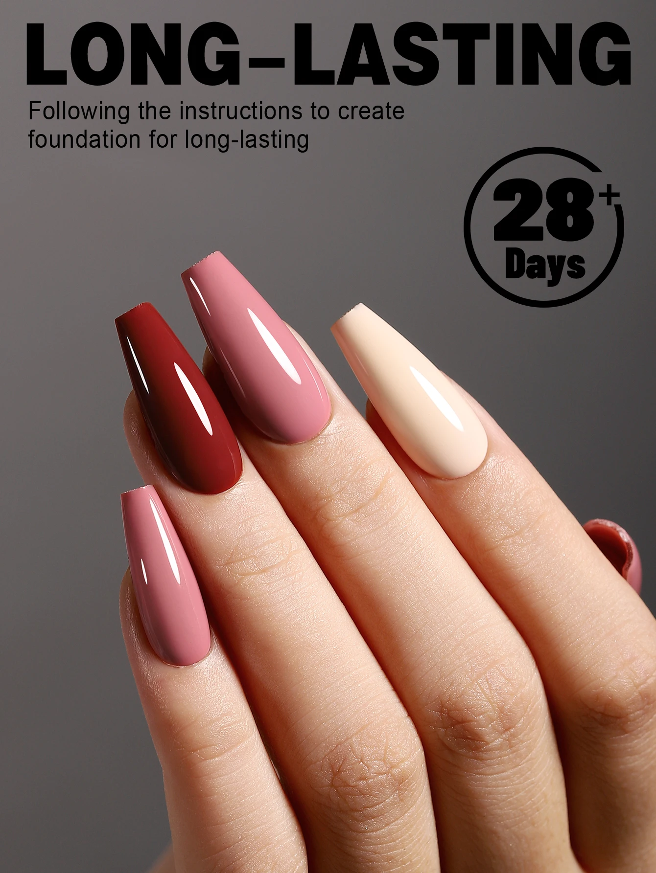 YOKEFELLOW Gel Polish Nail Set 6 Colors Skin Tones Nude Pink Gel Nail Polish Brown Neutral Soak Off Nail Art Design Salon DIY 2