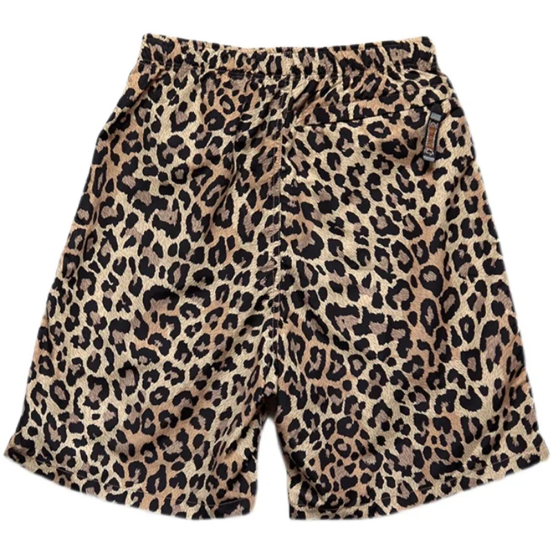 KAPITAL Hirata Hohiro Quick Drying Leopard Print Japanese Nylon Loose Men's and Women's Casual Short Linen Cotton Beach Shorts