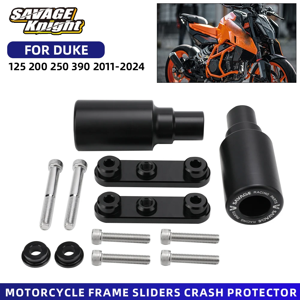 

Motorcycle Frame Crash Sliders Protection For 125 200 250 390 Duke 2011-2024 Duke390 Duke250 Duke200 Fairing Crash Pad Bobbin
