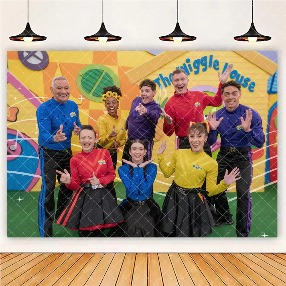 Die Wiggles Thema Hintergrund Frühe Bildung Musik Party Dekorationen Kinder Geburtstag Liefert Baby Dusche Requisiten Booth Foto Studio – Detail 6