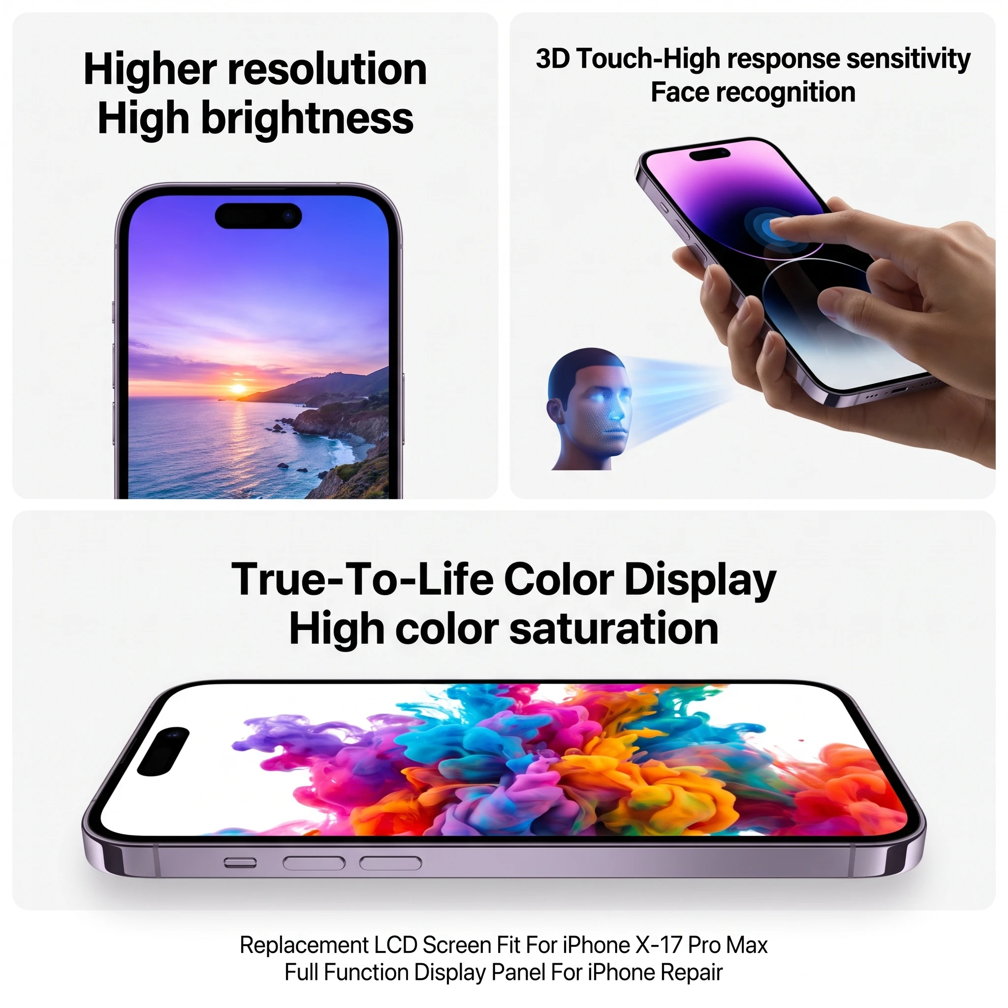Premium OLED Display & 3D Touch Digitizer Replacement Parts