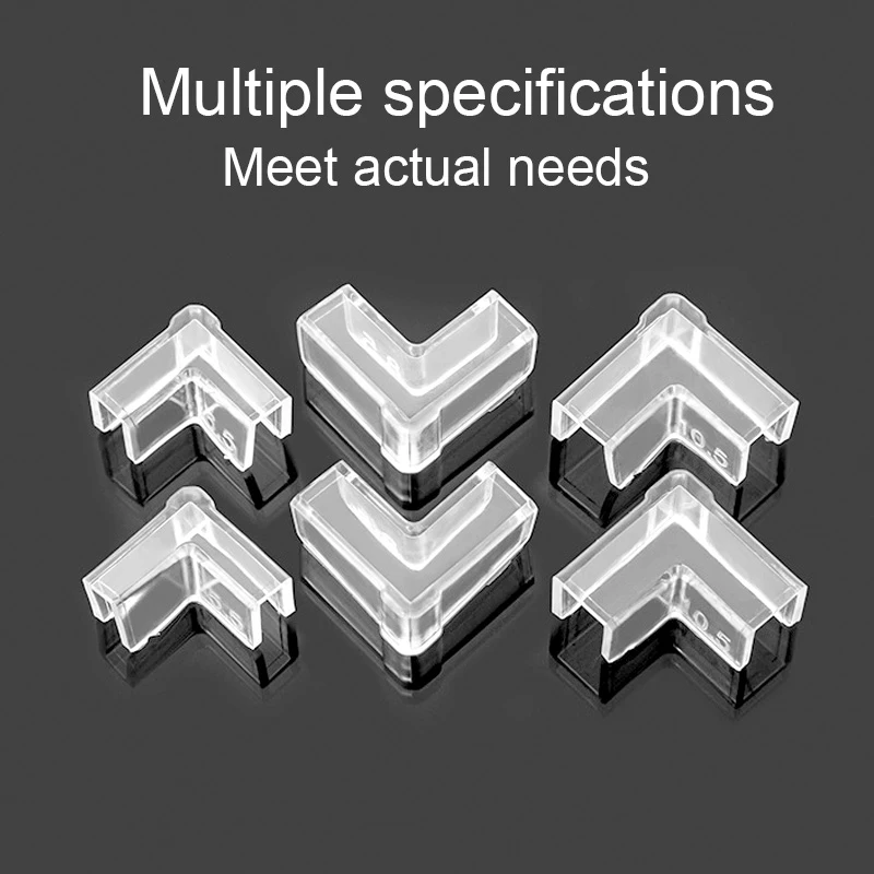 

5/5.5/6/8/10/12/15mm Clear Anti-collision Fish Tank Corner Protector 4 Of Pvc Corner Protector Aquarium Scratch Protection