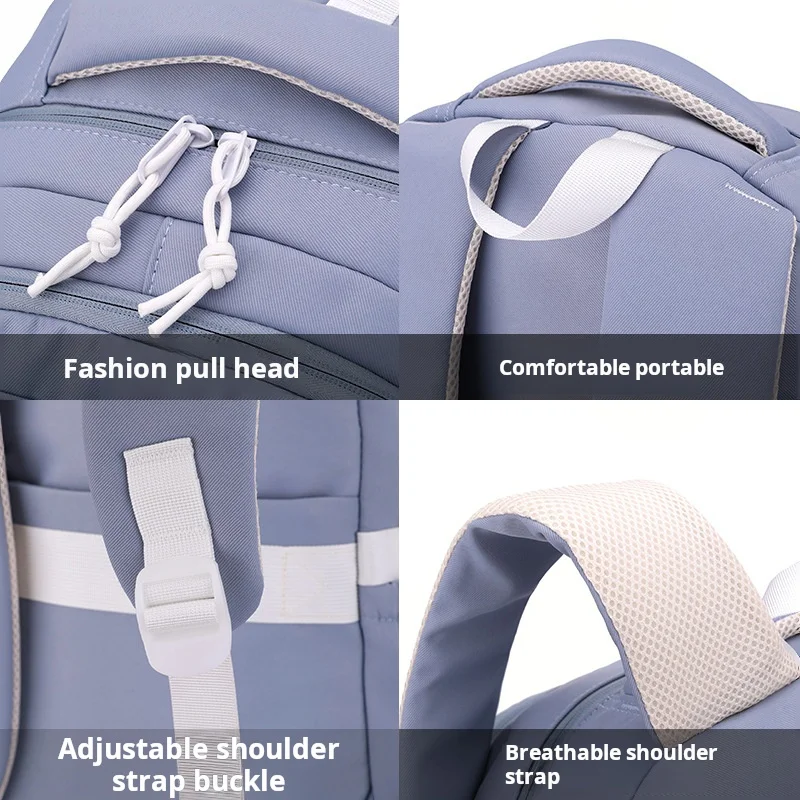 School Backpack with Wheels Trolley School Bag for Teenagers Girls Rolling Backpack Students Children Schoolbag Travel Bags