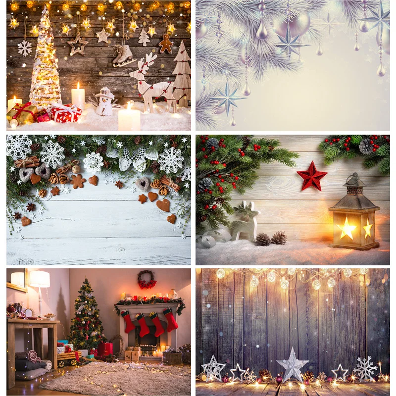 

SHUOZHIKE Christmas Theme Photography Background Snowman Christmas tree Portrait Backdrops For Photo Studio Props ZLDT-24