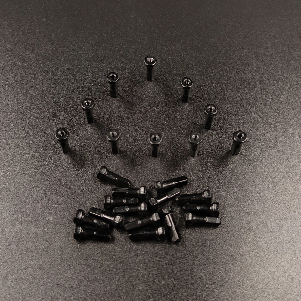 Hexagon MTB Road Bike Spoke Nipples 14G Gauge 14mm Aluminum Alloy Ultralight Weight 0.35g/PC Bicycle Parts